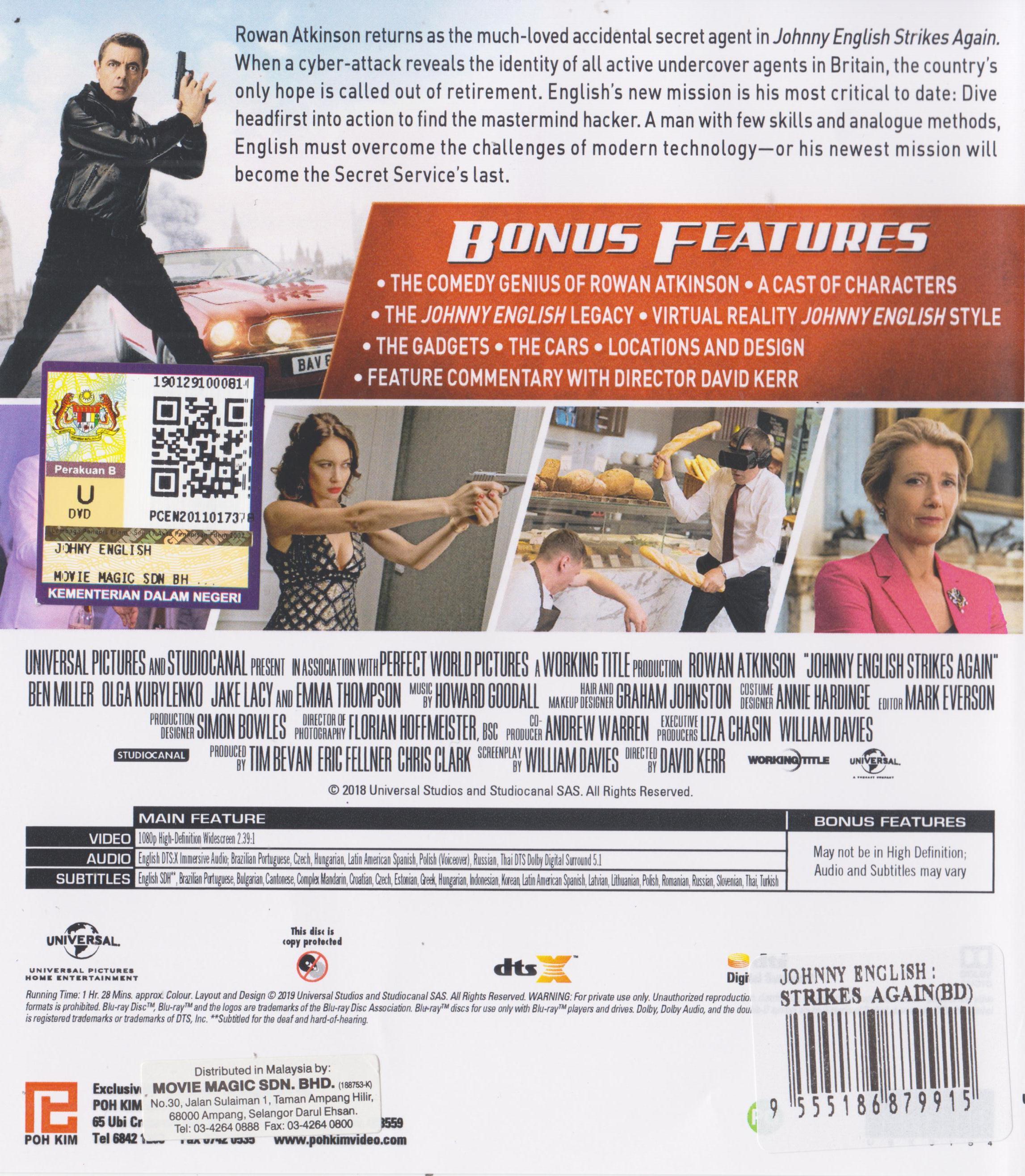 Johnny English Strikes Again (Blu-Ray) - Speedy Video